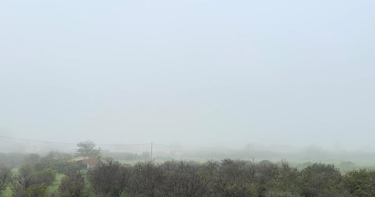 Πυκνή ομίχλη «έκρυψε» τον Ταΰγετο στη Σπάρτη