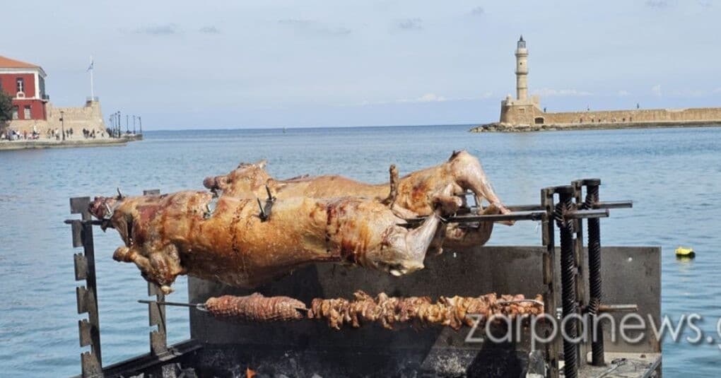 Πασχαλινές σούβλες στο Ενετικό Λιμάνι των Χανίων