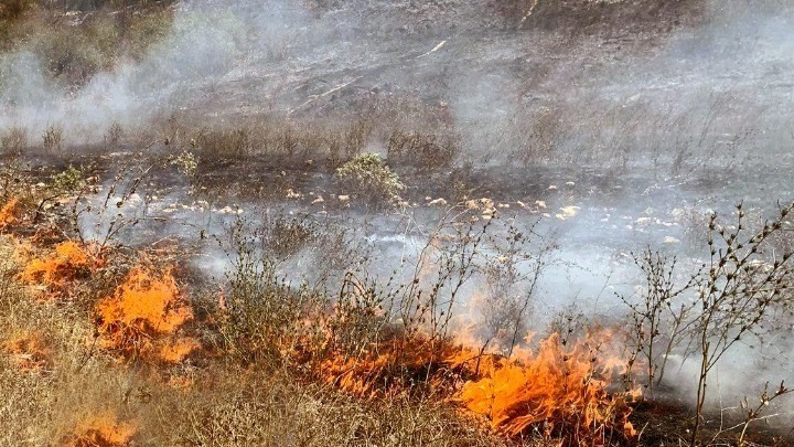 Προειδοποιητικό μήνυμα από το 112 λόγω πυρκαγιάς στο Θορικό Λαύριο