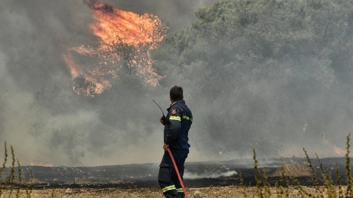 Πυρκαγιά σε δασική έκταση κοντά στην Στεμνίτσα Αρκαδίας