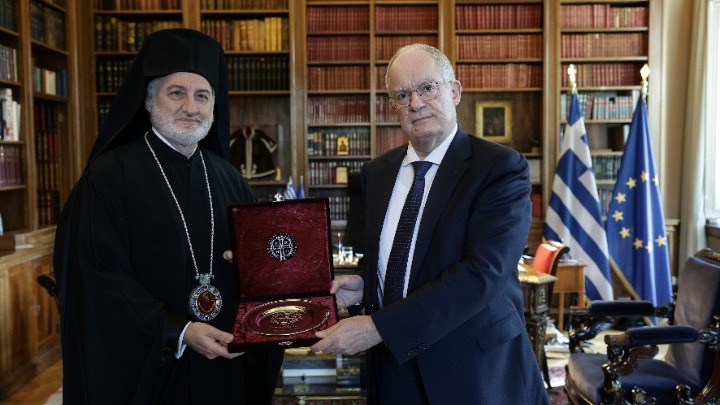 Συνάντηση Προέδρου Δημοκρατίας με Αρχιεπίσκοπο Αμερικής