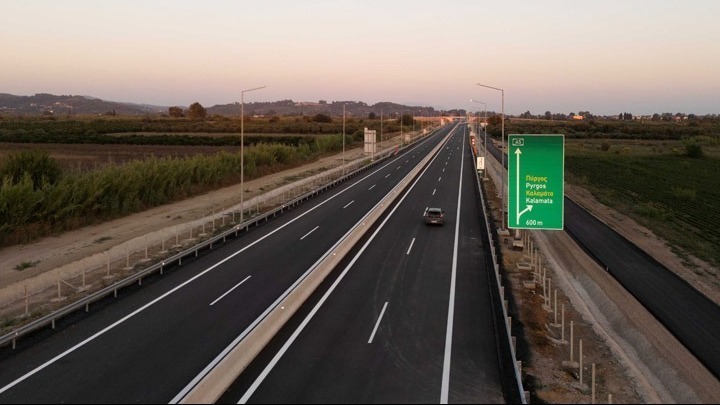 Ανακατάσταση κυκλοφορίας στον αυτοκινητόδρομο Πατρών-Πύργου