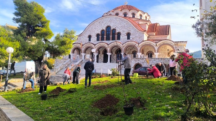 Επιτυχημένη δράση φύτευσης ροζ κερασιών στον Χολαργό