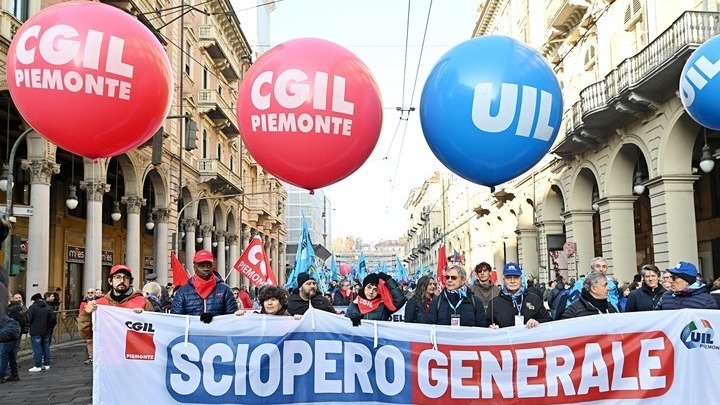 Γενική απεργία στην Ιταλία ενάντια στον προϋπολογισμό της κυβέρνησης