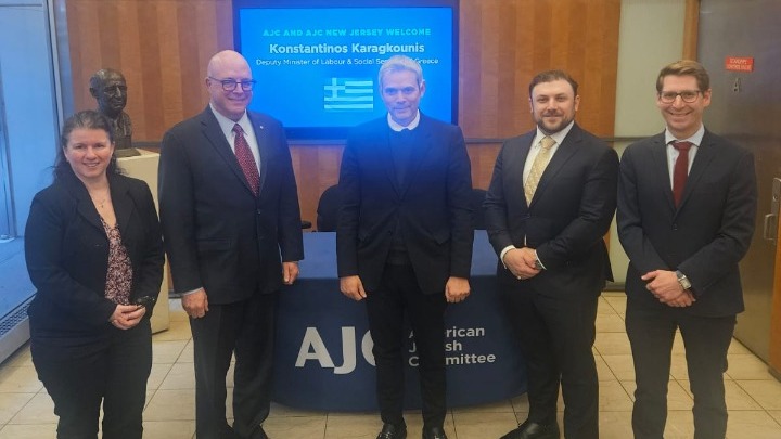 Συναντήσεις του υφυπουργού Εργασίας με αμερικανοεβραϊκούς οργανισμούς